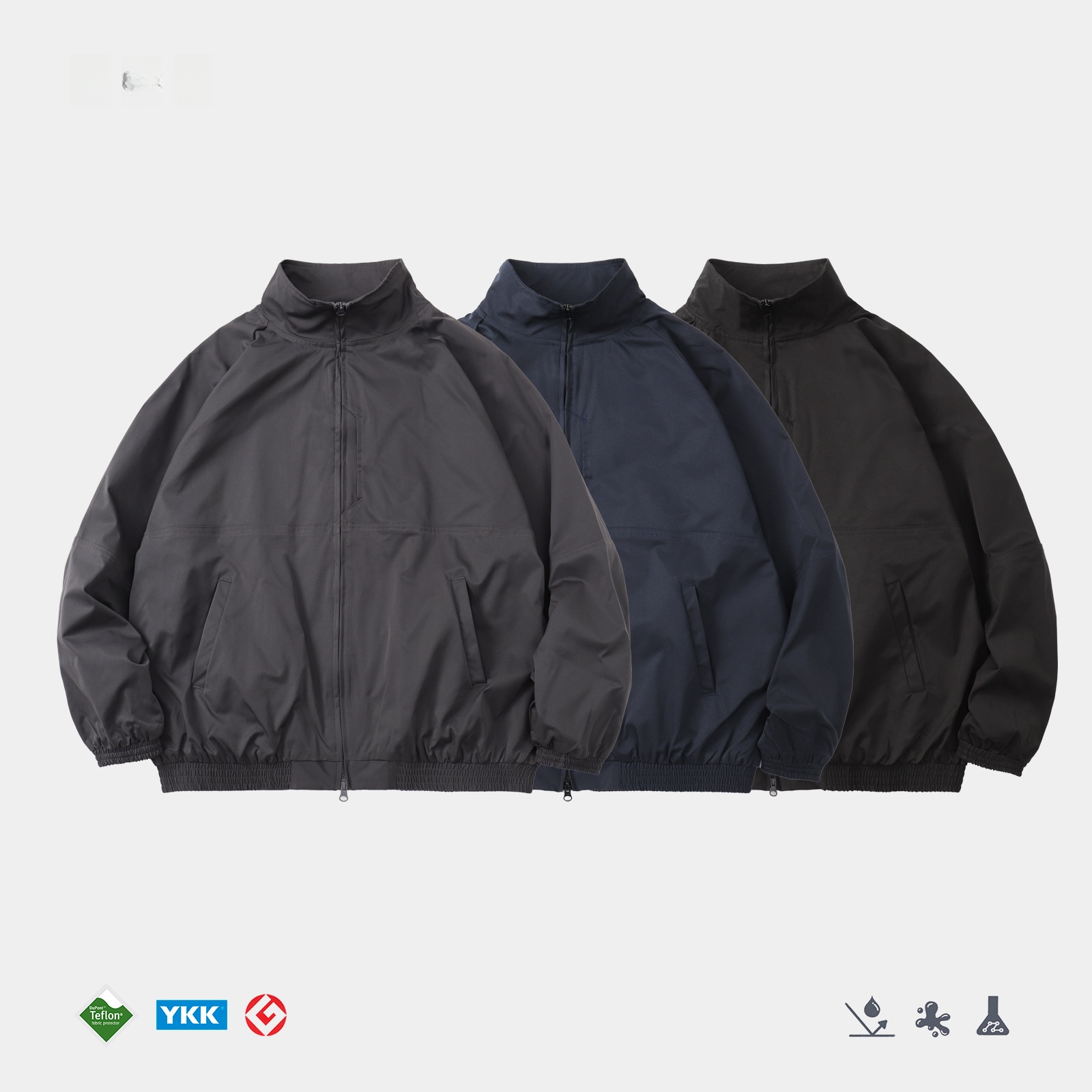 Cycling Commute Jacket - เสื้อแจ็คเก็ตปั่นจักรยานผู้ชาย ทรงหลวม ใส่เดินทางได้ ป้องกันสามอย่าง คอตั้ง เสื้อคลุมด้านนอก