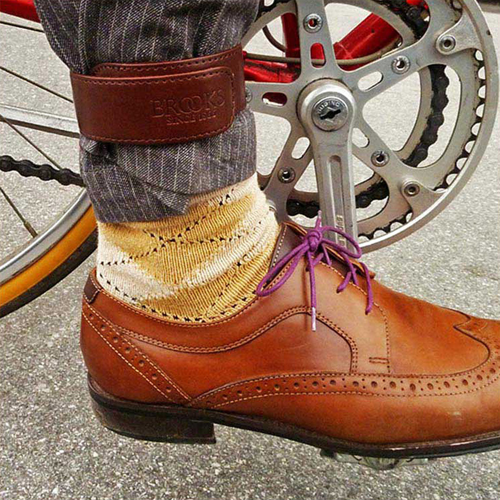 Cycling Commute Pants - สายรัดข้อเท้าสำหรับกางเกงปั่นจักรยาน Brooks Commuter สำหรับจักรยานเสือหมอบและเสือภูเขา พร้อมแถบสะท้อนแสง อุปกรณ์ปั่นจักรยานกลางแจ้ง