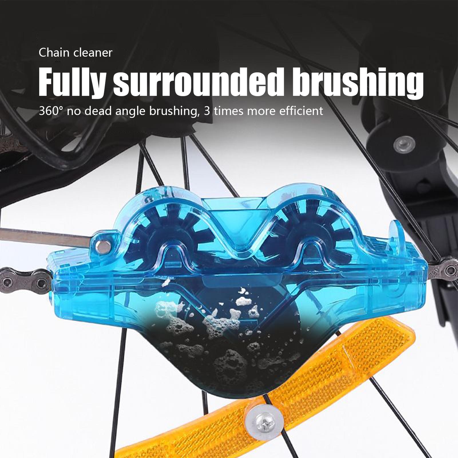 Grease Waterproof Bike - ชุดทำความสะอาดโซ่จักรยานพร้อมอุปกรณ์ขัดโซ่จักรยาน น้ำยาขจัดคราบไขมัน อุปกรณ์เสริมสำหรับนักปั่นจักรยาน เครื่องมือบำรุงรักษาทำความสะอาดจักรยาน