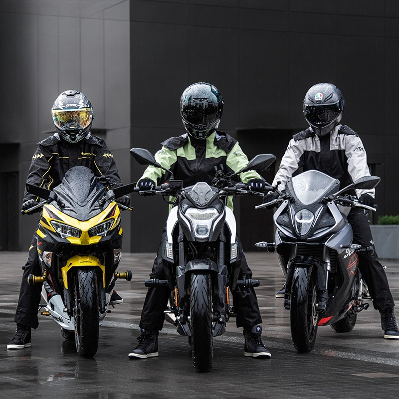 Cycling Commute Pants - ชุดกันฝนสำหรับมอเตอร์ไซค์ Oxford ชุดเสื้อแจ็คเก็ตและกางเกงกันน้ำ ทนทาน เหมาะสำหรับการขี่จักรยาน จัดส่งสินค้า