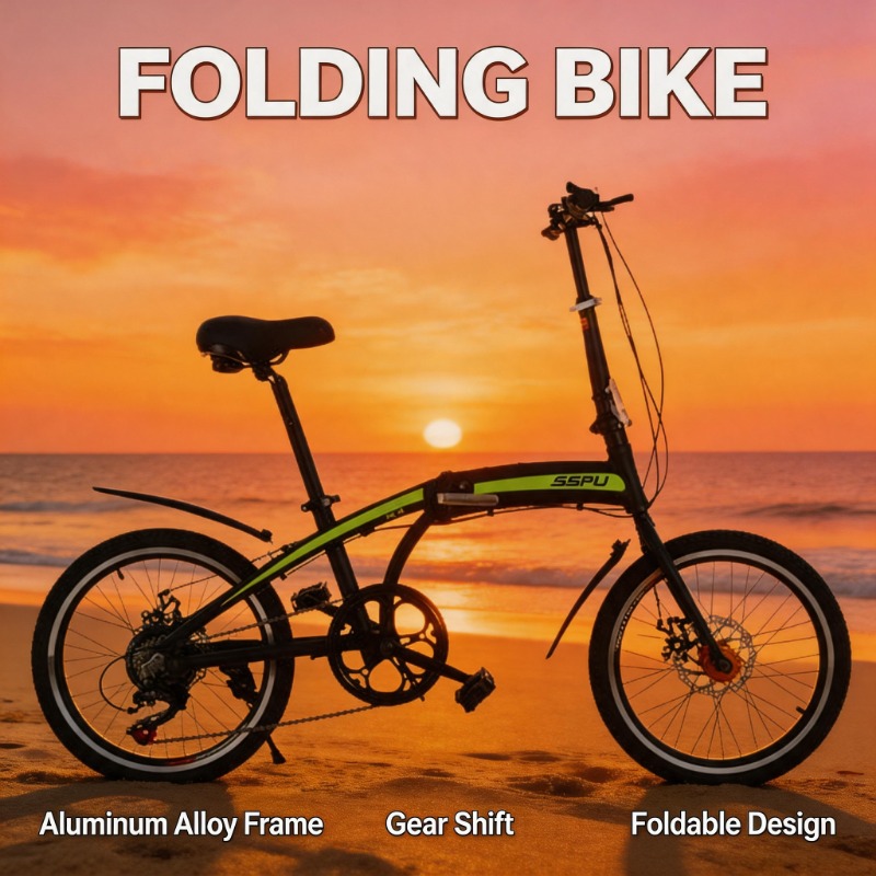 จักรยานพับได้ขนาด 20 นิ้ว น้ำห - Commuting With Bike บทวิจารณ์และราคา