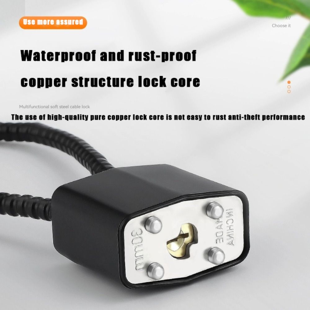 ล็อคสายเคเบิลมัลติฟังก์ชั่นแบบ - Cable Lock Flexible บทวิจารณ์และราคา
