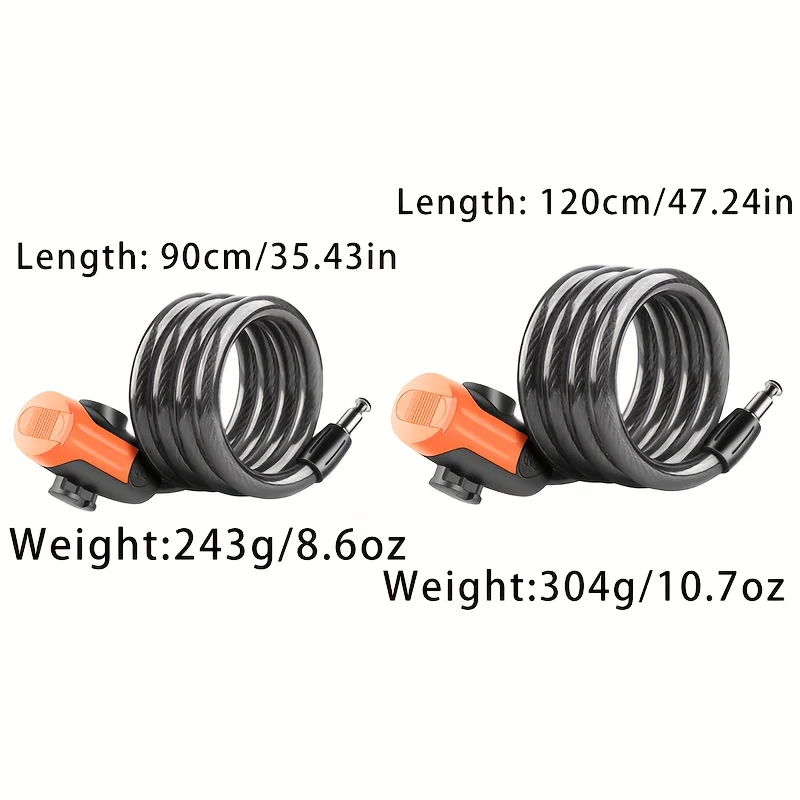 1SET สายล็อคจักรยานแบบมีกุญแจเ - Cable Lock Flexible บทวิจารณ์และราคา