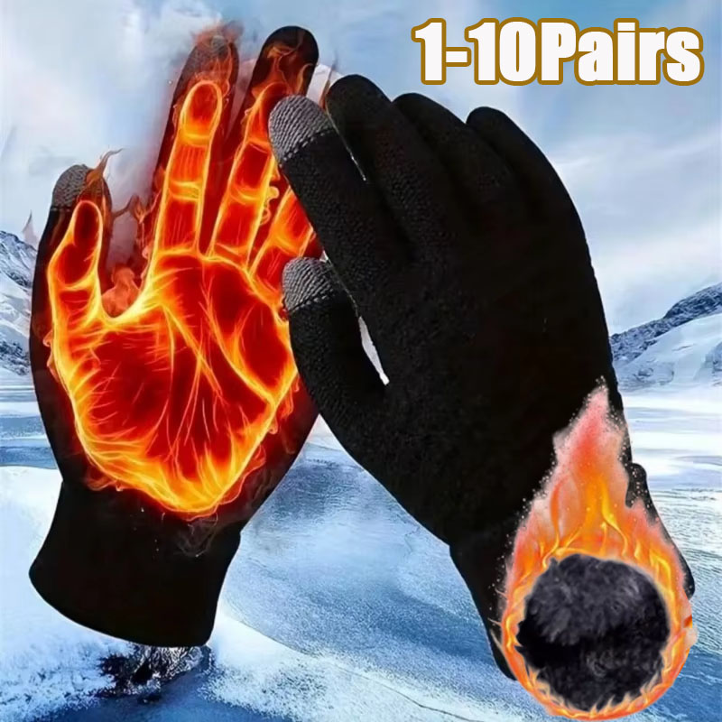 ถุงมือถักหนาแบบสัมผัสหน้าจอได้ - Winter Cycling Commute บทวิจารณ์และราคา