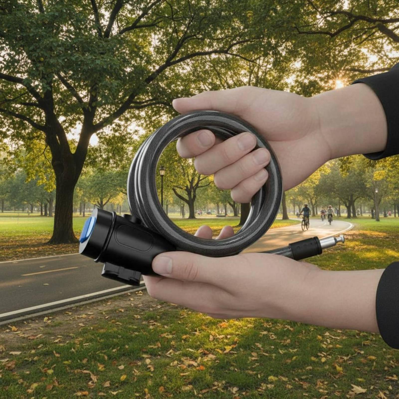 สายล็อคจักรยานแบบเหล็กหุ้ม PVC - Cable Lock Flexible บทวิจารณ์และราคา