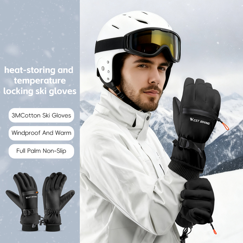 WEST BIKING 3M ถุงมือสกีผ้าฝ้า - Winter Cycling Commute Gear บทวิจารณ์และราคา